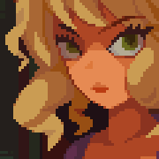 Pixel art girl