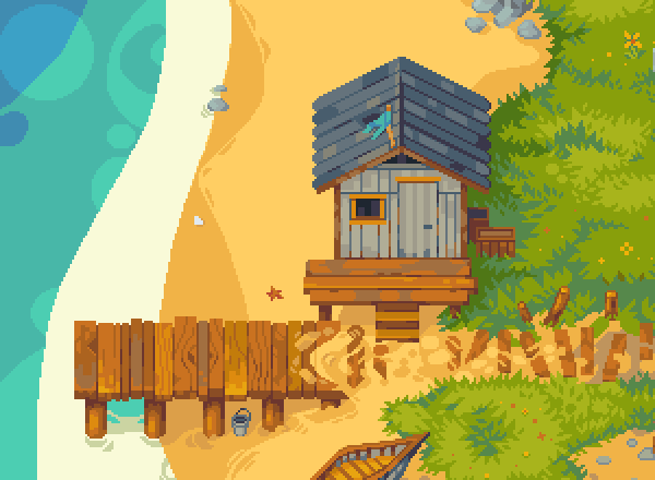Pixel art Cozy location